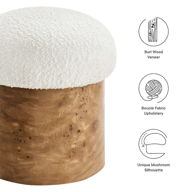 Pouf imbottito Breeze Bouclé