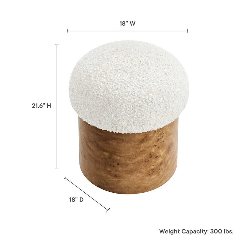 Pouf imbottito Breeze Bouclé