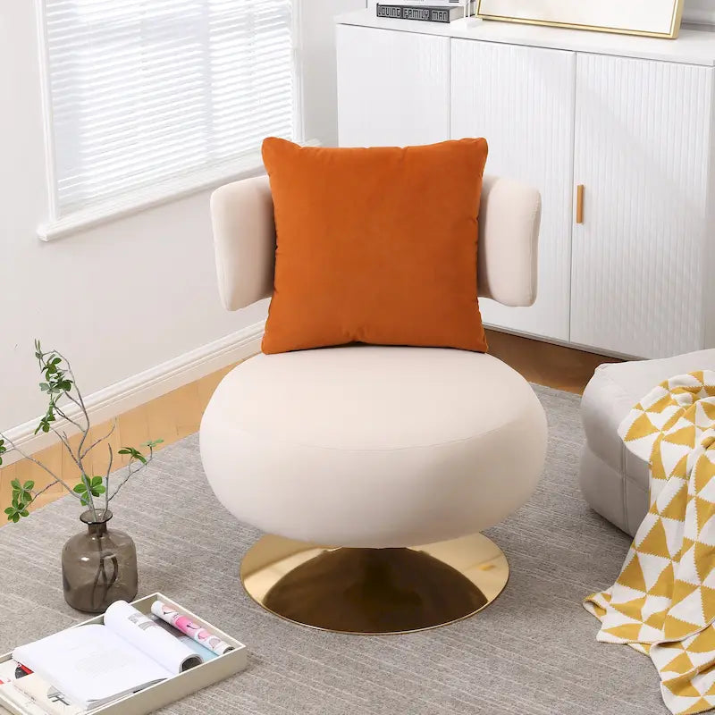 Poltrona Girevole Accent per Soggiorno Camera da Letto