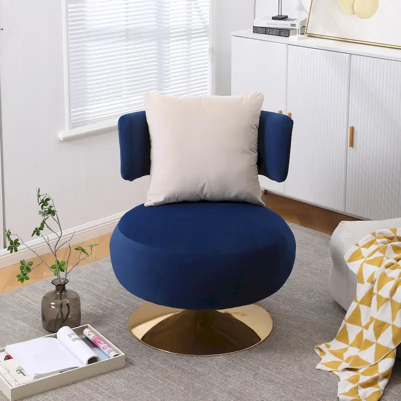 Poltrona Girevole Accent per Soggiorno Camera da Letto