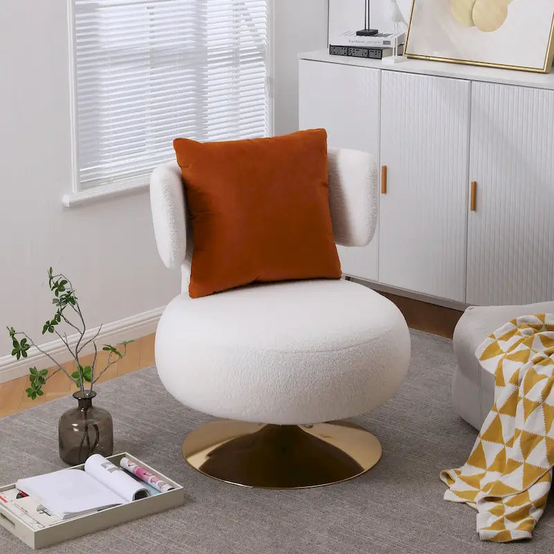 Poltrona Girevole Accent per Soggiorno Camera da Letto