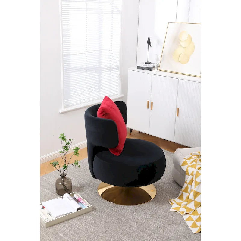 Poltrona Girevole Accent per Soggiorno Camera da Letto