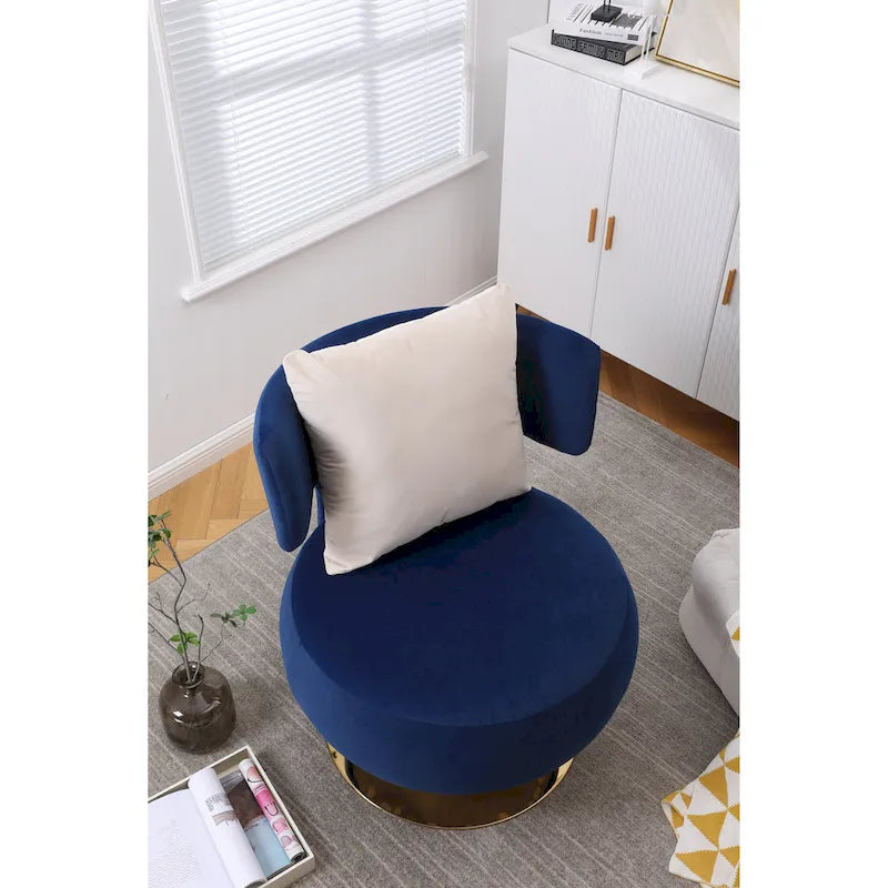 Poltrona Girevole Accent per Soggiorno Camera da Letto