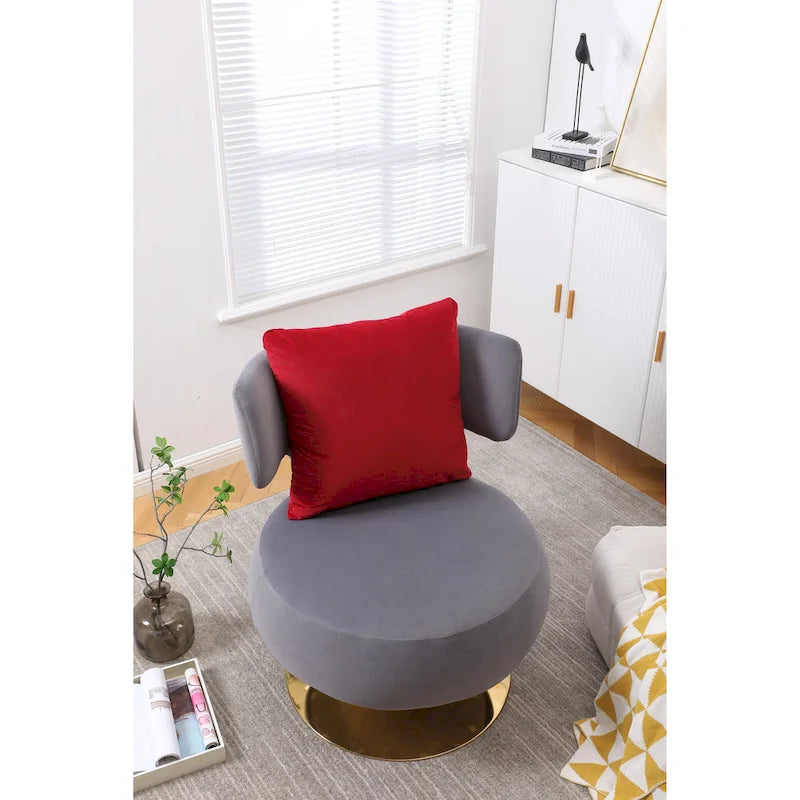Poltrona Girevole Accent per Soggiorno Camera da Letto