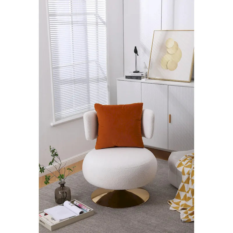 Poltrona Girevole Accent per Soggiorno Camera da Letto