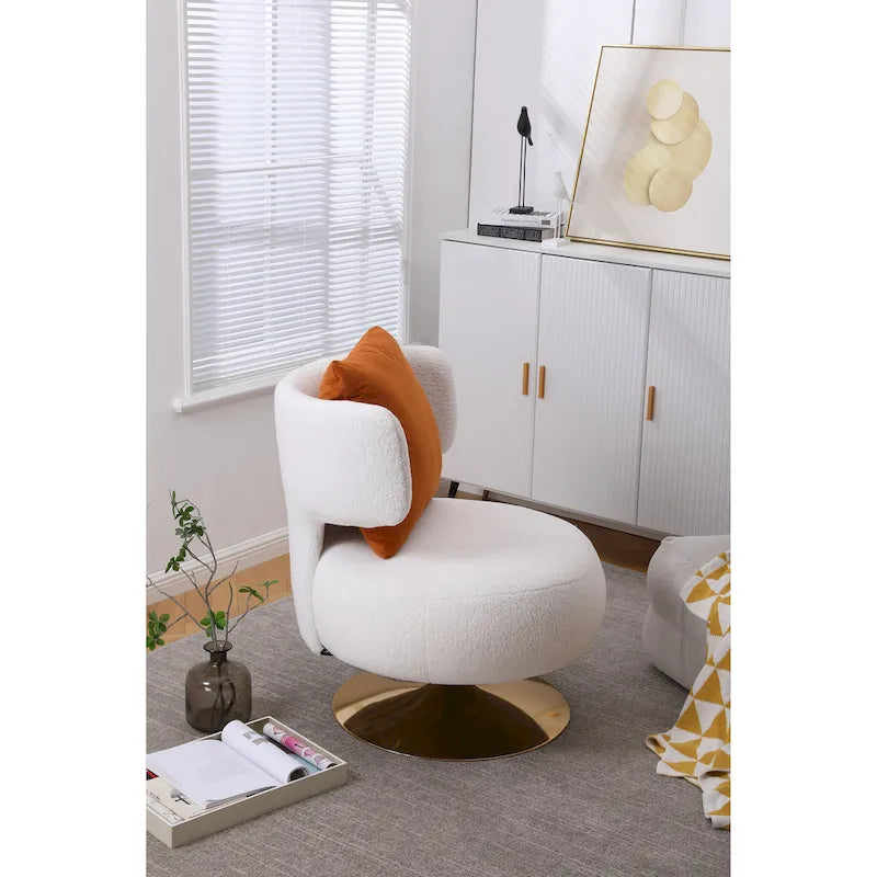 Poltrona Girevole Accent per Soggiorno Camera da Letto