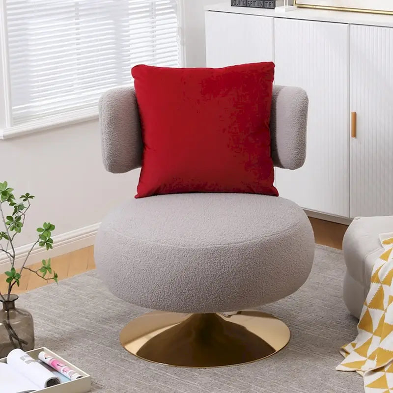 Poltrona Girevole Accent per Soggiorno Camera da Letto