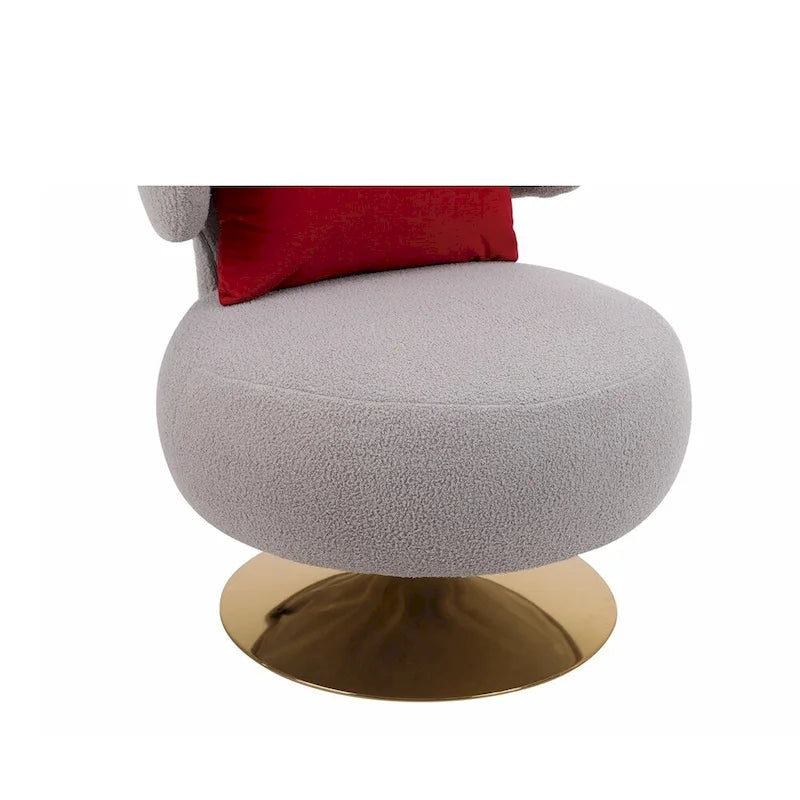 Poltrona Girevole Accent per Soggiorno Camera da Letto