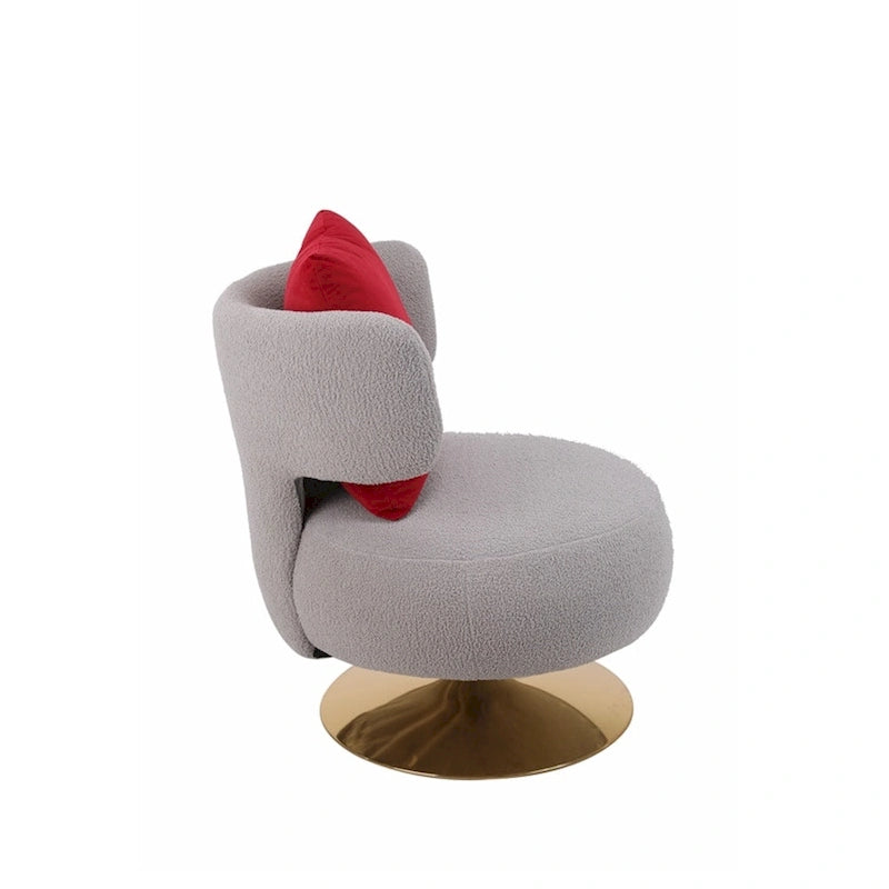 Poltrona Girevole Accent per Soggiorno Camera da Letto