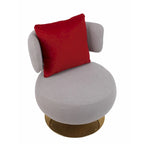 Poltrona Girevole Accent per Soggiorno Camera da Letto