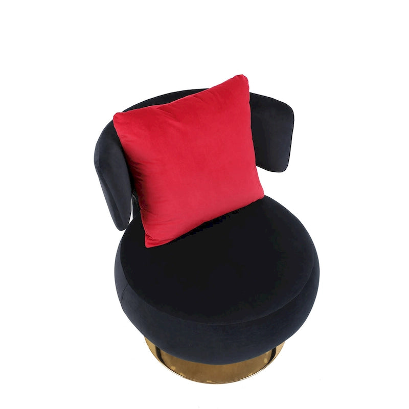 Poltrona Girevole Accent per Soggiorno Camera da Letto