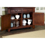 Credenza/Mobile Buffet Rustico in Legno di Ciliegio – Mobile Contenitore per Sala da Pranzo