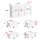 Cassettiera bianca a 9 cassetti con design elegante e dispositivo anti-ribaltamento